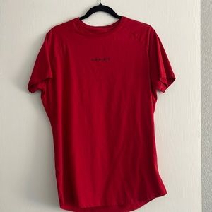 Red alphalete shirt